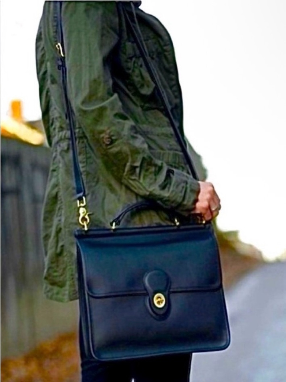 Coach Willis Vintage Top Handle Classic 9927 Flap Leather